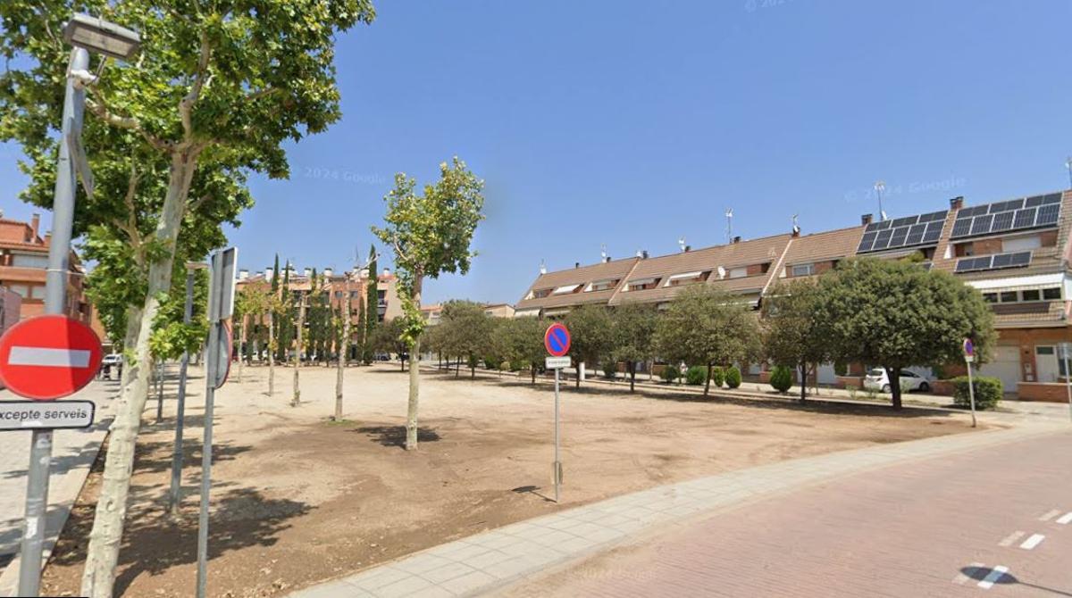 La zona a l'entorn de la plaça d'Alfred Figueras, on es van produir els robatoris