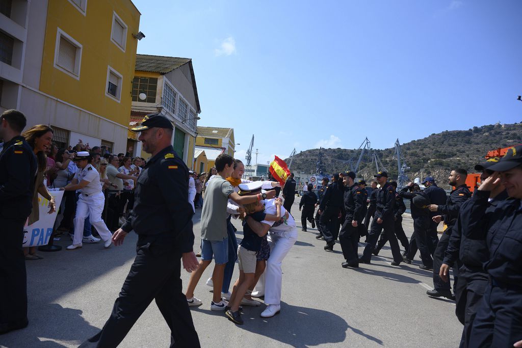 Llegada del buque Hesperides a Cartagena