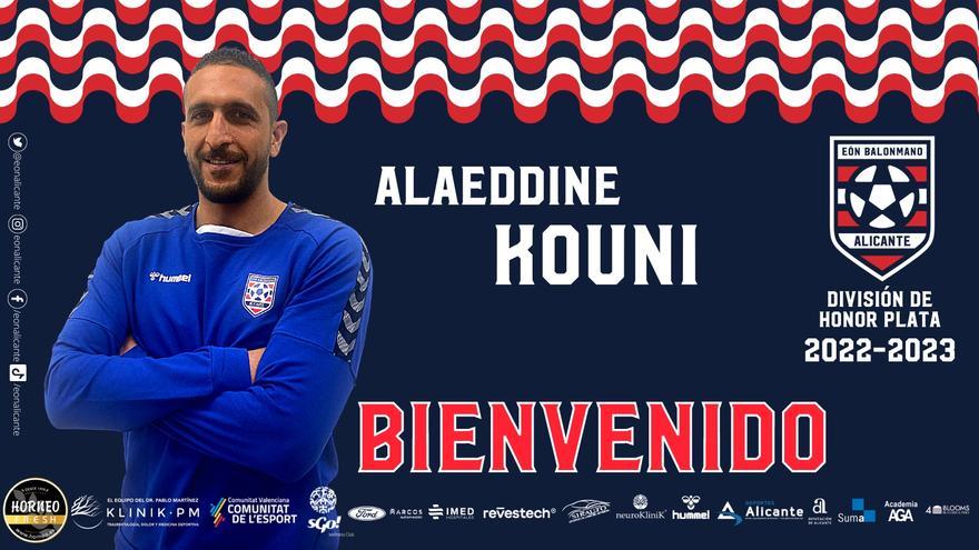 Alaeddine Kouni, nuevo jugador del EÓN Horneo Alicante