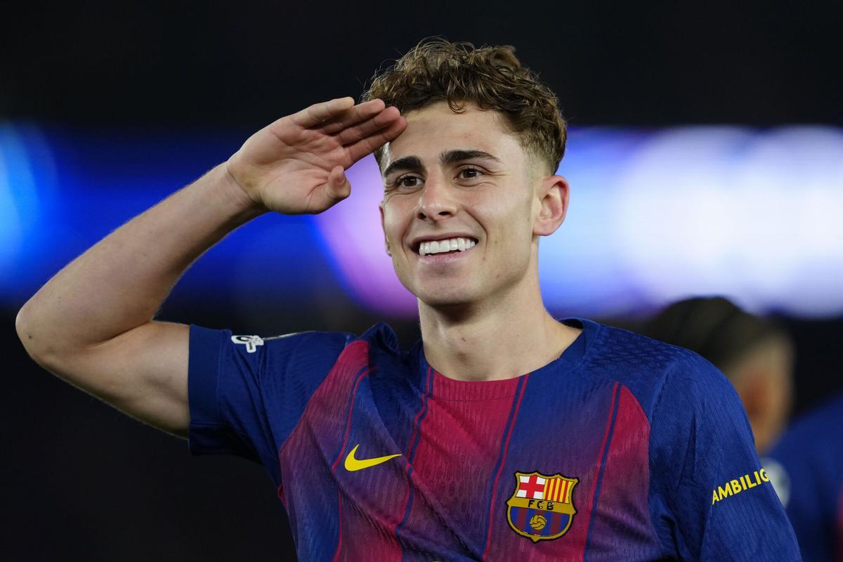 Fermín celebra un gol