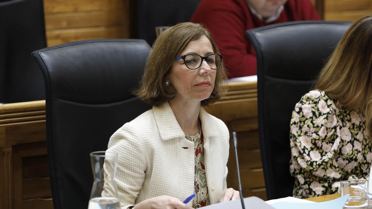 Ángeles Fernández-Ahuja, en el Ayuntamiento de Gijón