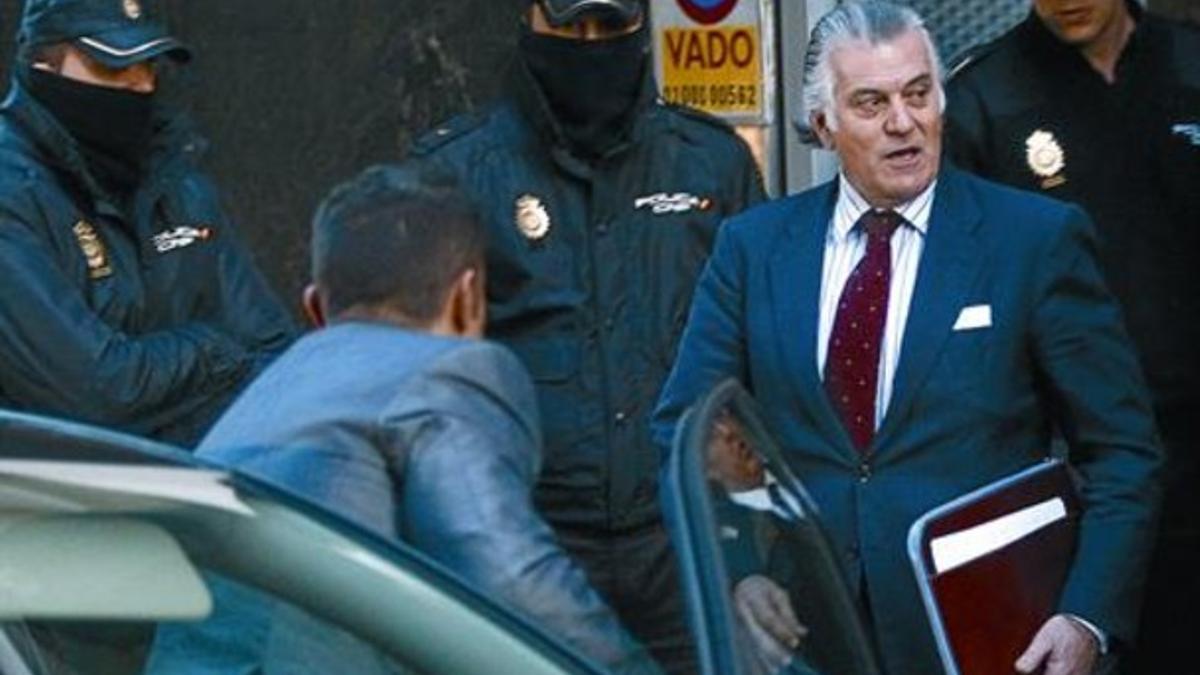 El extesorero del PP Luis Bárcenas, en una de sus visitas a la Audiencia Nacional, el pasado 25 de febrero.