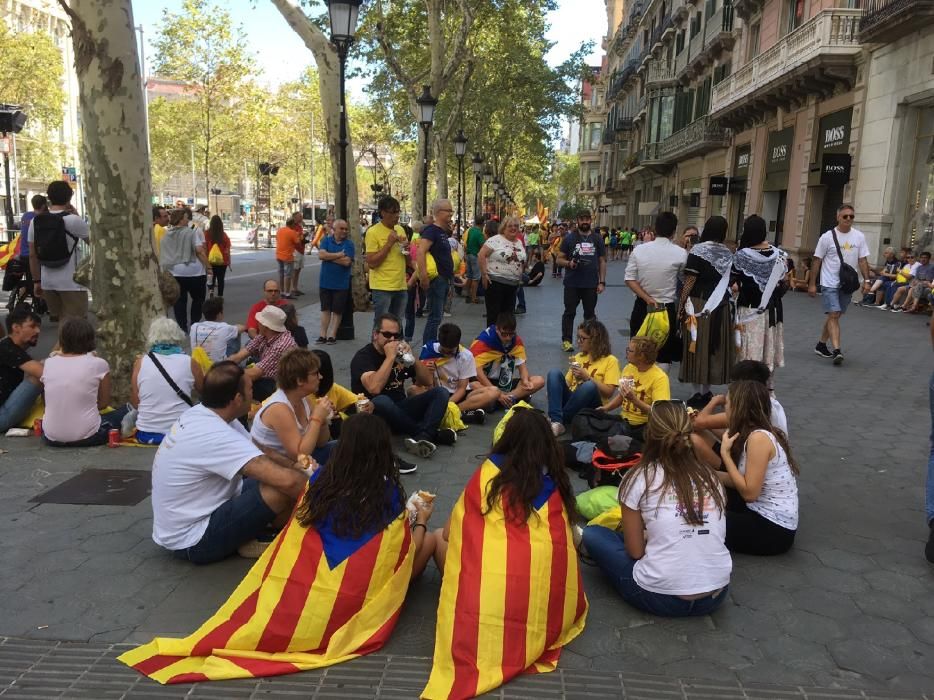 Bagencs a la concentració de Barcelona.