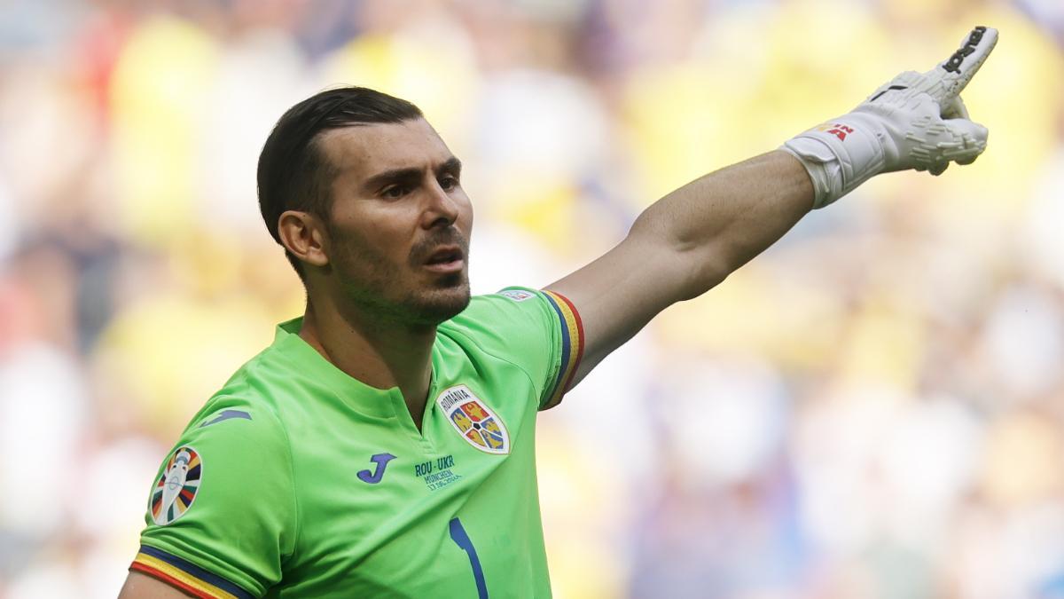 Florin Niță, portero titular de Rumanía en la Eurocopa