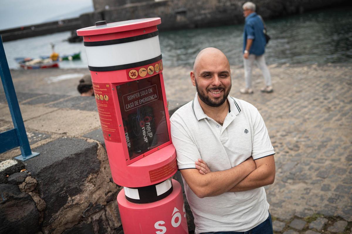 Rubén Sánchez, export manager de OneUp Saves, en Puerto de la Cruz.