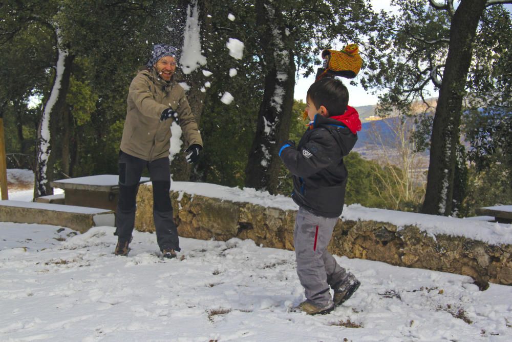 La nieve llega al interior de la provincia