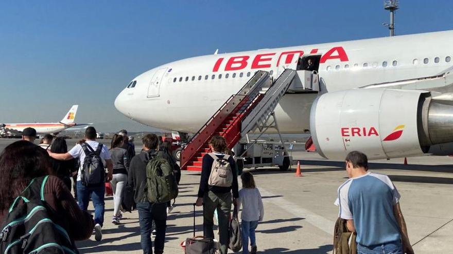 Un avión de Iberia.