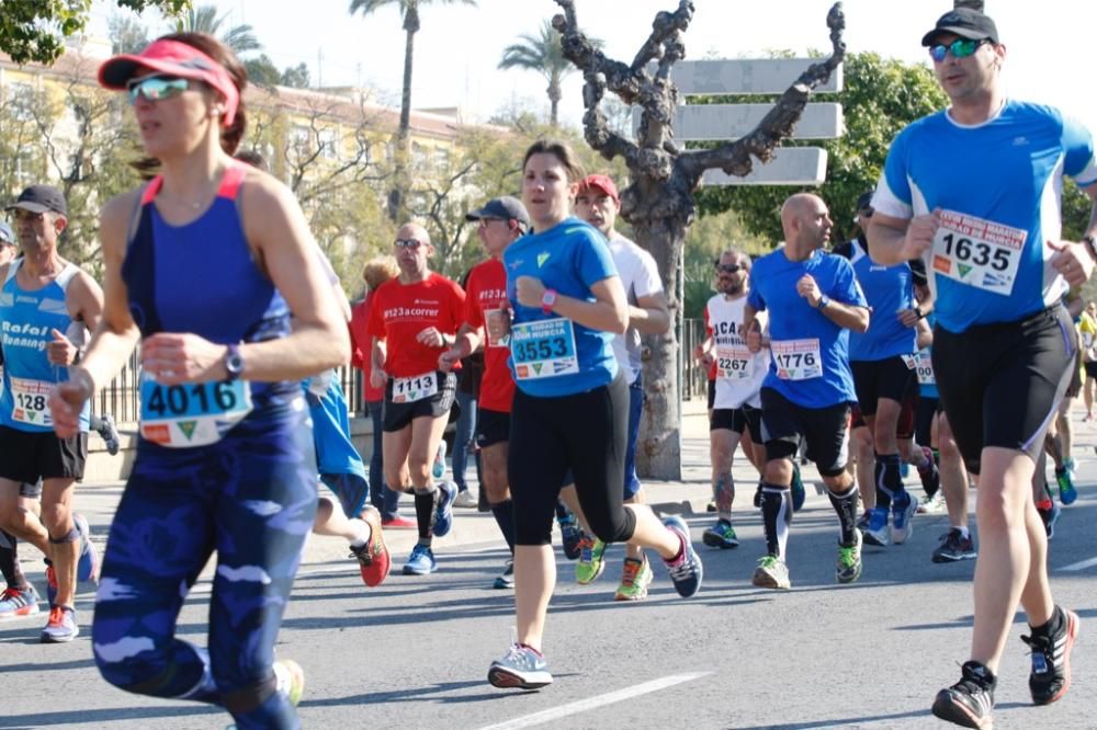 Media Maratón Murcia: Paso por Puente Reina Sofía