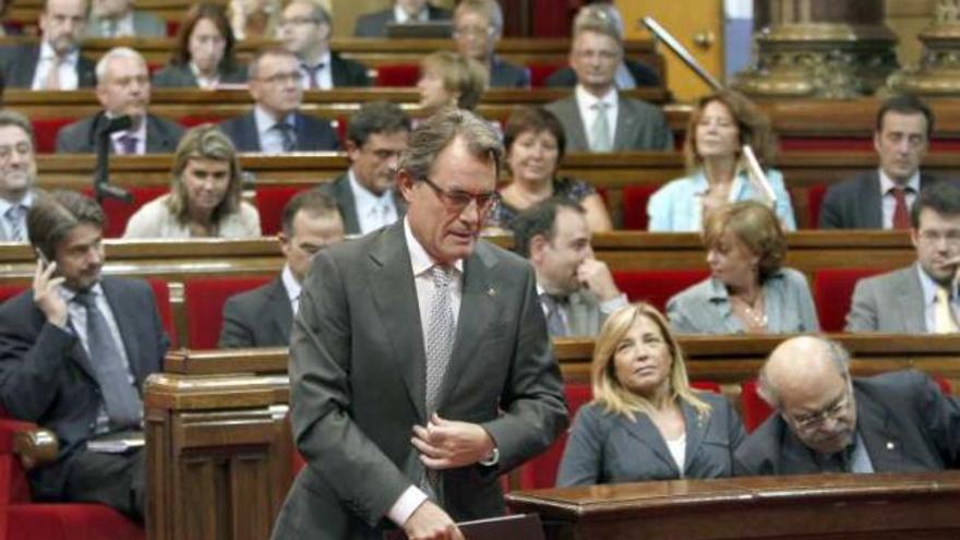 Artur Mas en el Parlamento catalán.