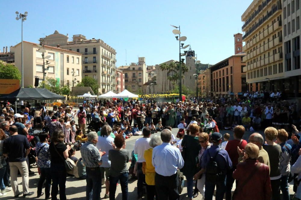 Inauguració de la plaça U d'Octubre de 2017 de Girona