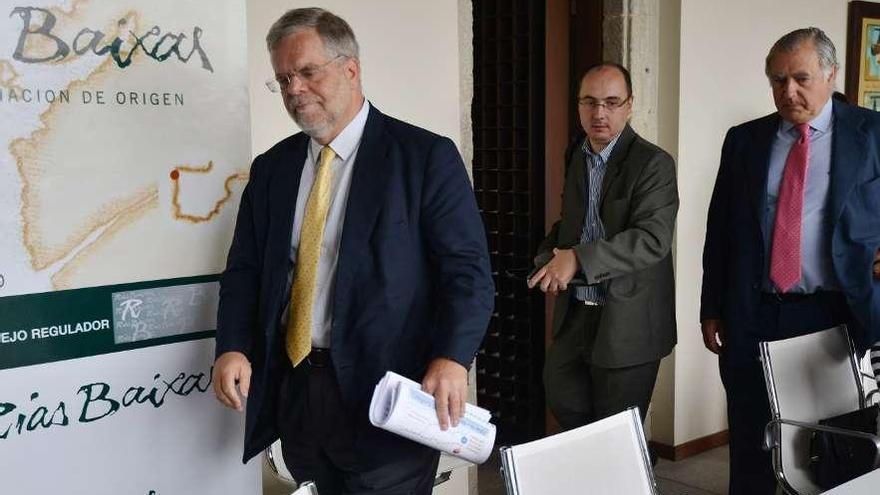 Asistentes a la presentación de resultados de Rías Baixas desarrollada ayer, en Pontevedra.