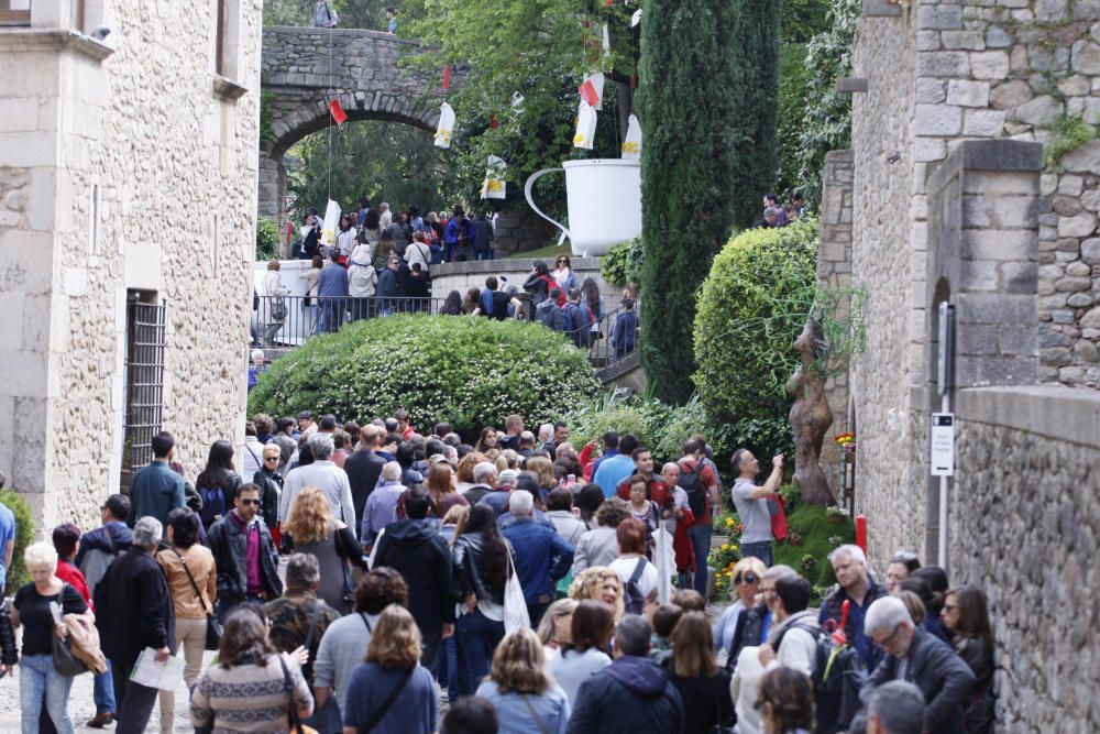 Girona es torna a omplir de visitants el darrer cap de setmana de Temps de Flors