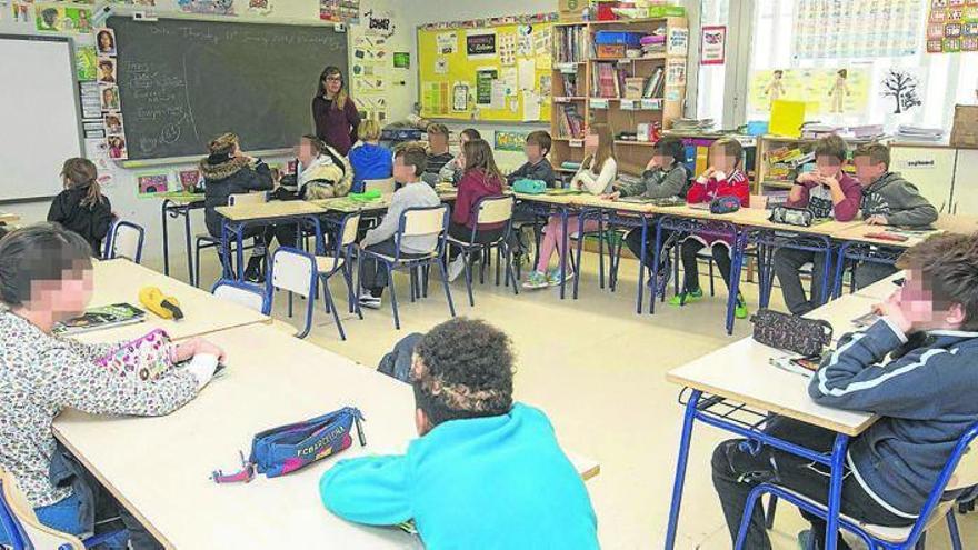 Alumnos de Primaria en un colegio público.