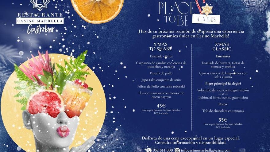 Encuentros navideños en Restaurante Gastrobar Casino Marbella
