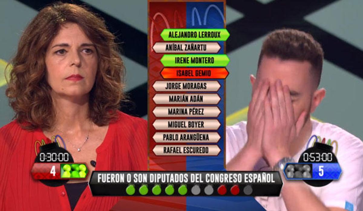 Miguel Ãngel durante la prueba de la bomba estratÃ©gica