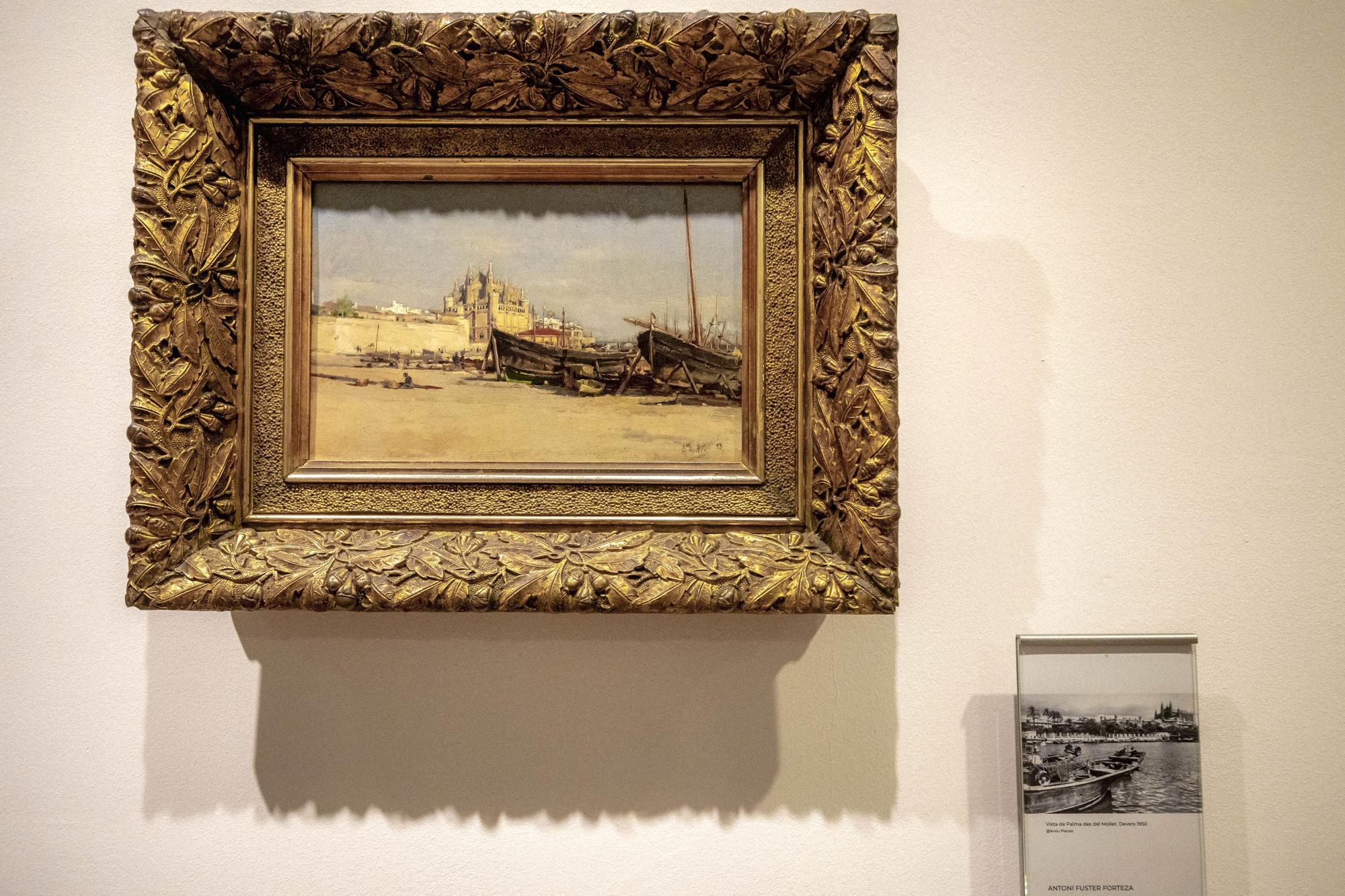El Museu de Mallorca acoge una exposición que relaciona parte de sus cuadros de paisajes con fotos del archivo Planas