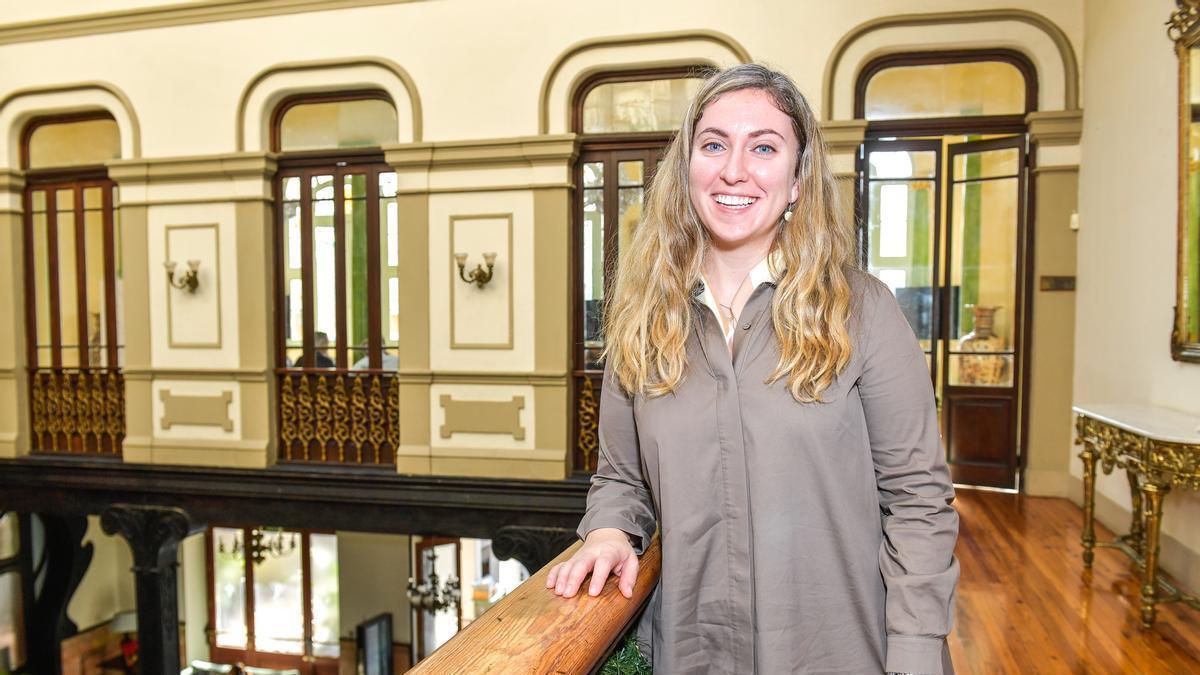 Alexa Trilla en la mañana de ayer en el Gabinete Literario durante el foro de gastronomía e innovación.