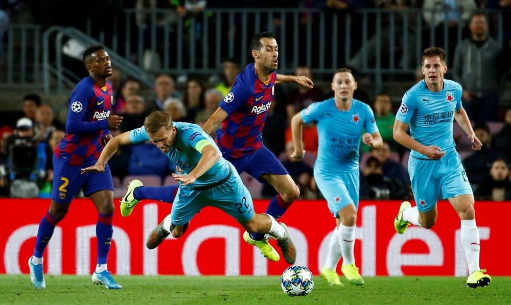 Barça - Slavia de Praga, en imatges