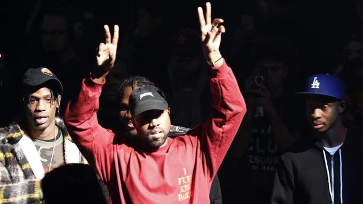 Kanye West, durante la presentación de su disco y línea de ropa en el Madison Square Garden.