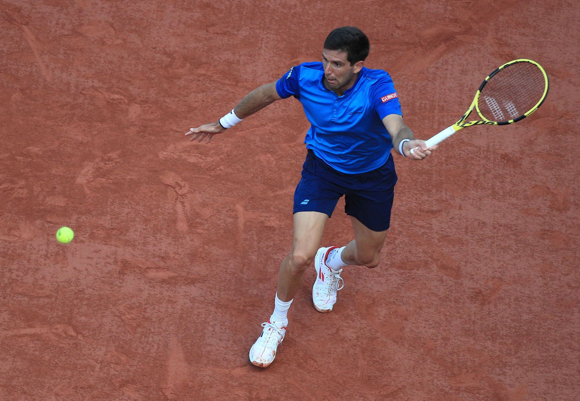 Las imágenes de los octavos de final de Roland Garros entre Alejandro Davidovich y Federico Delbonis