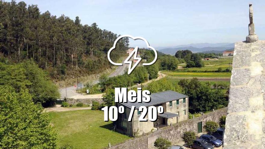 El tiempo en Meis: previsión meteorológica para hoy, jueves 15 de mayo