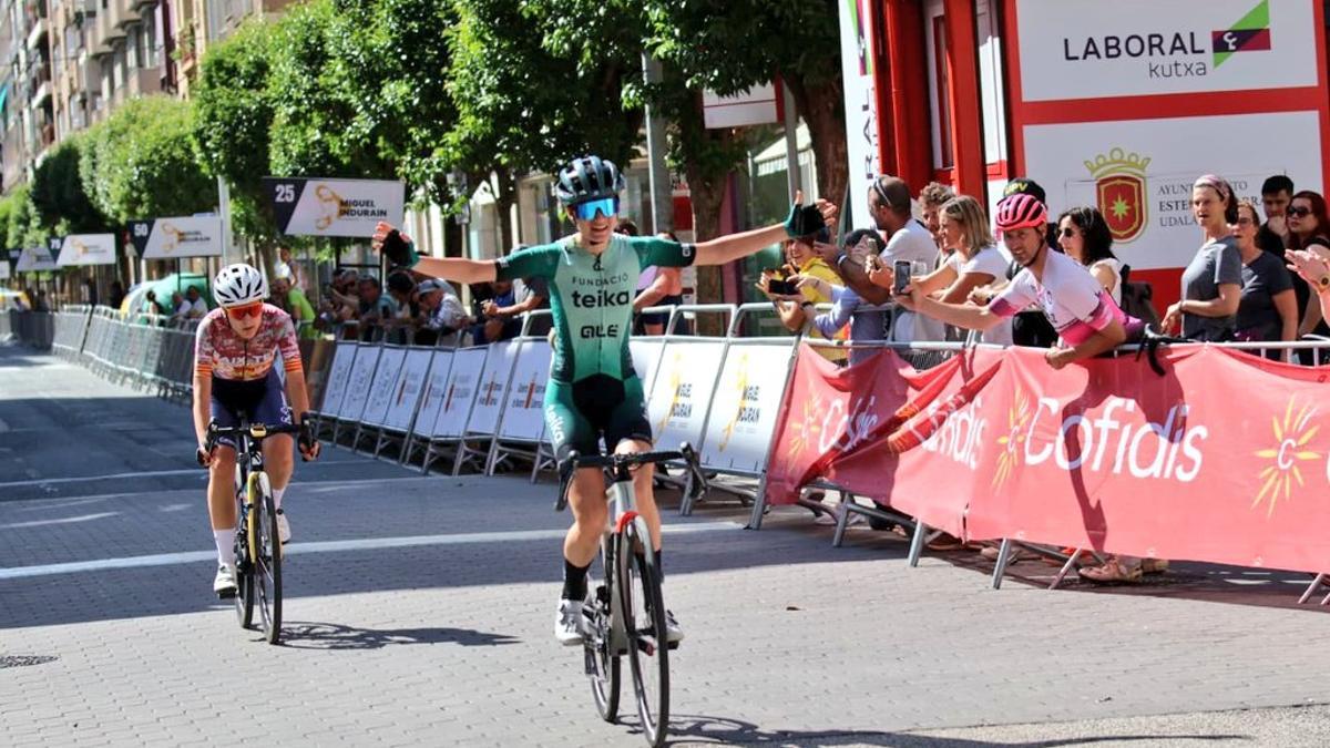 Carla Bañuls Puente, triunfadora en la prueba de la Copa de España en Estella