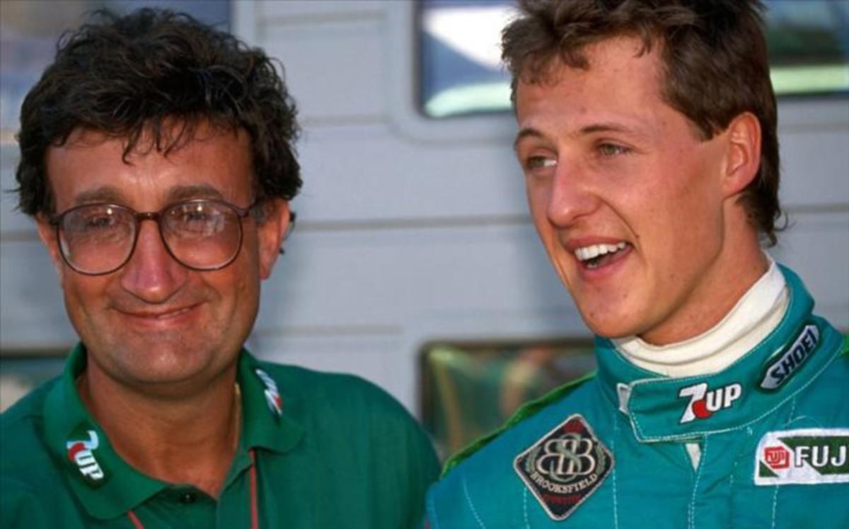 Eddie Jordan y Michael Schumacher