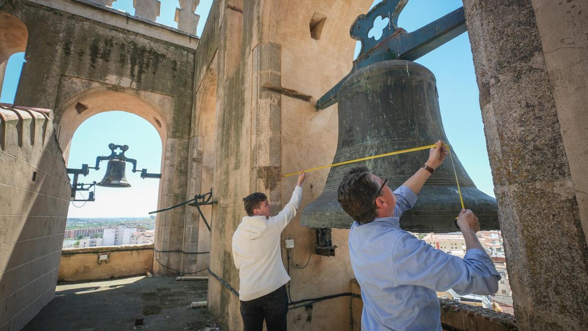 Las obras en la torre de la Catedral