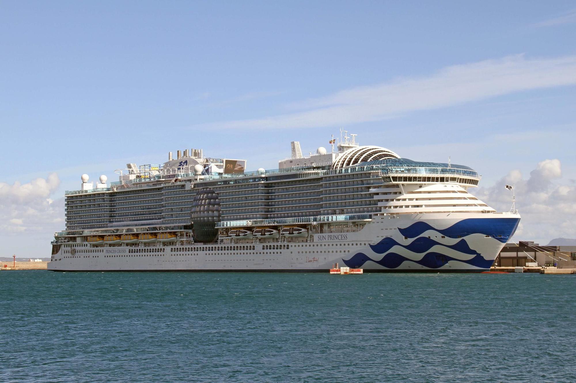 Primera escala en Palma del crucero 'Sun Princess'