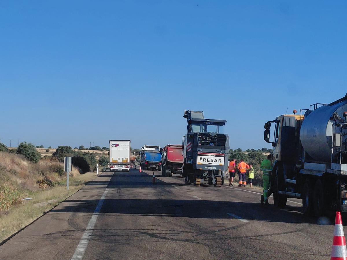 Obras de mejora en la N-122