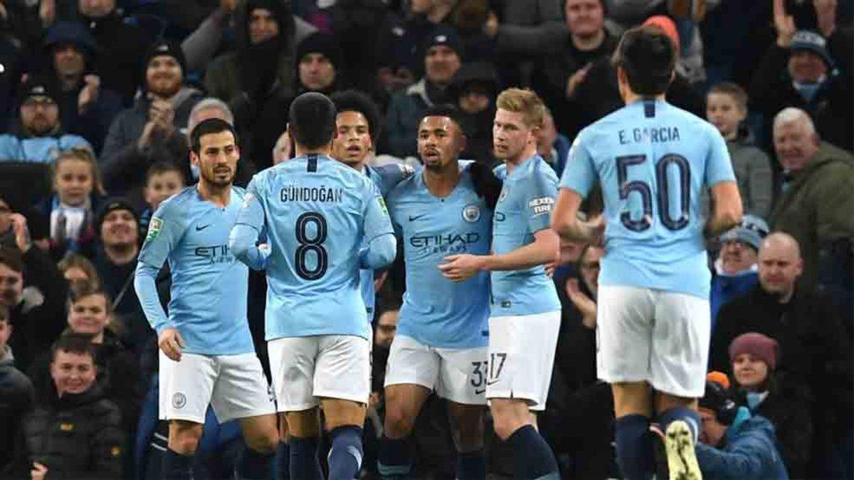 Gabriel Jesus, con cuatro goles, lideró la goleada del Manchester City