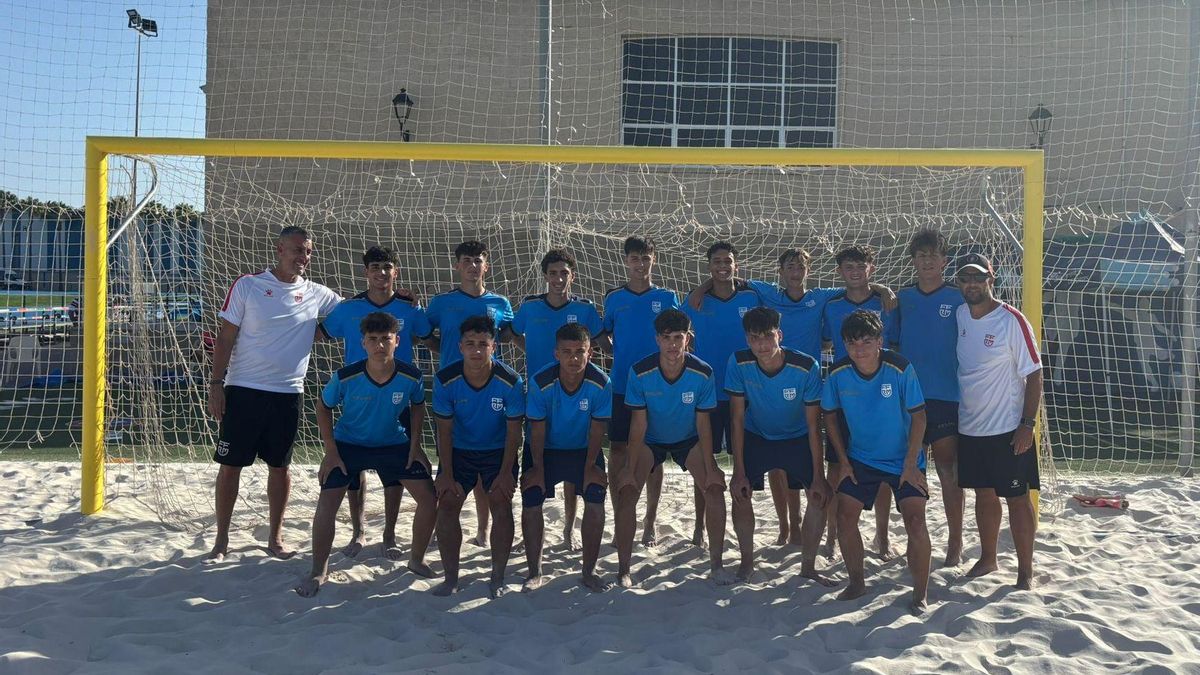 Selección cadete masculina de Fútbol Playa de la Región de Murcia.