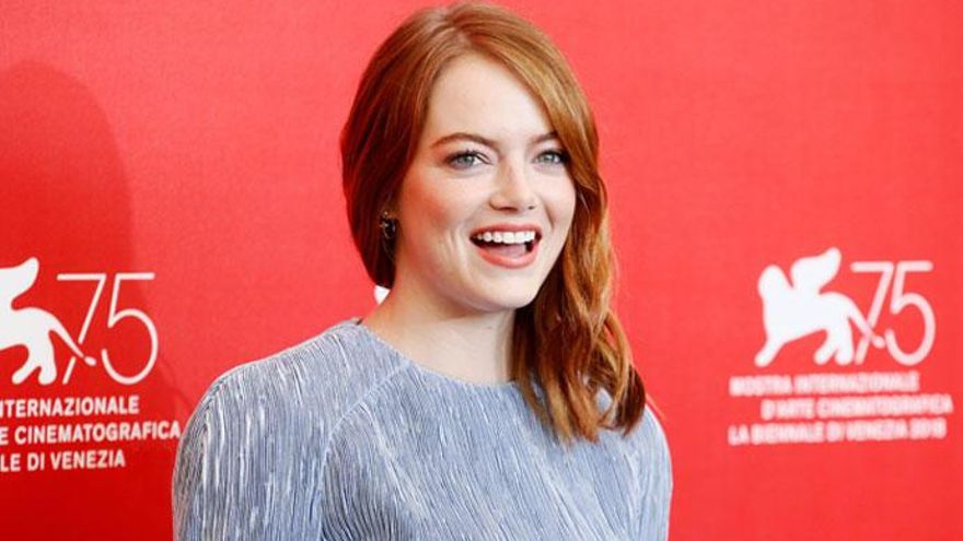 Emma Stone, en el festival de Venecia.