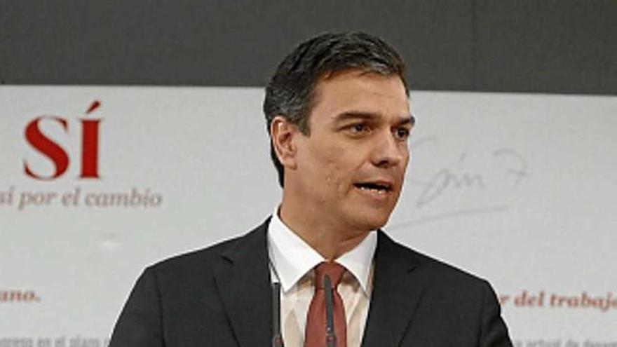 El socialista Pedro Sánchez