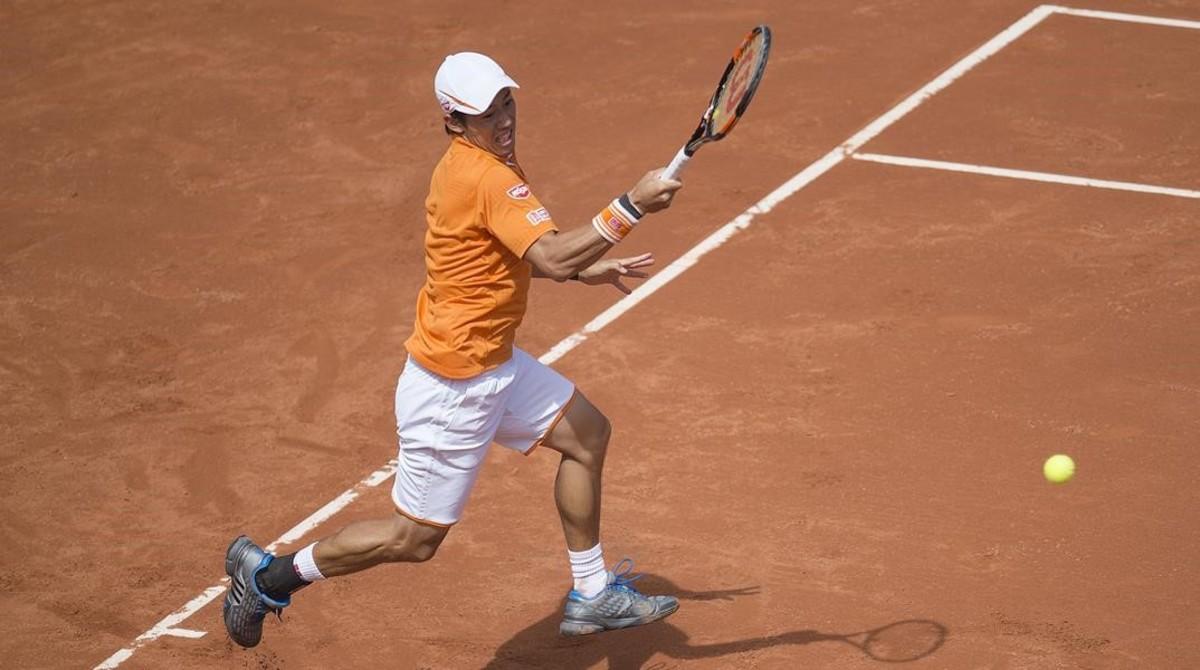 jcarmengol33608721 barcelona  20 04 2016        kei nishikori golpea 160420174651