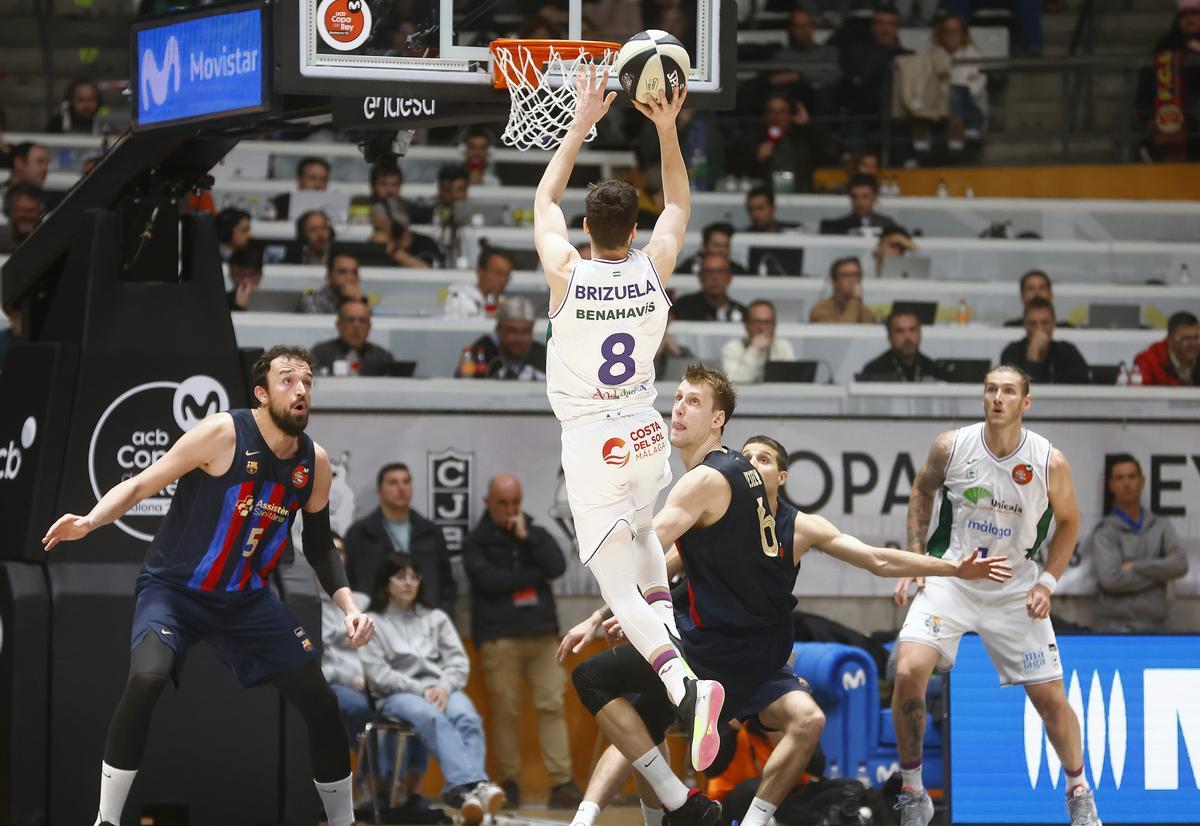 Brizuela, en los cuartos de final de Copa ante el Barça