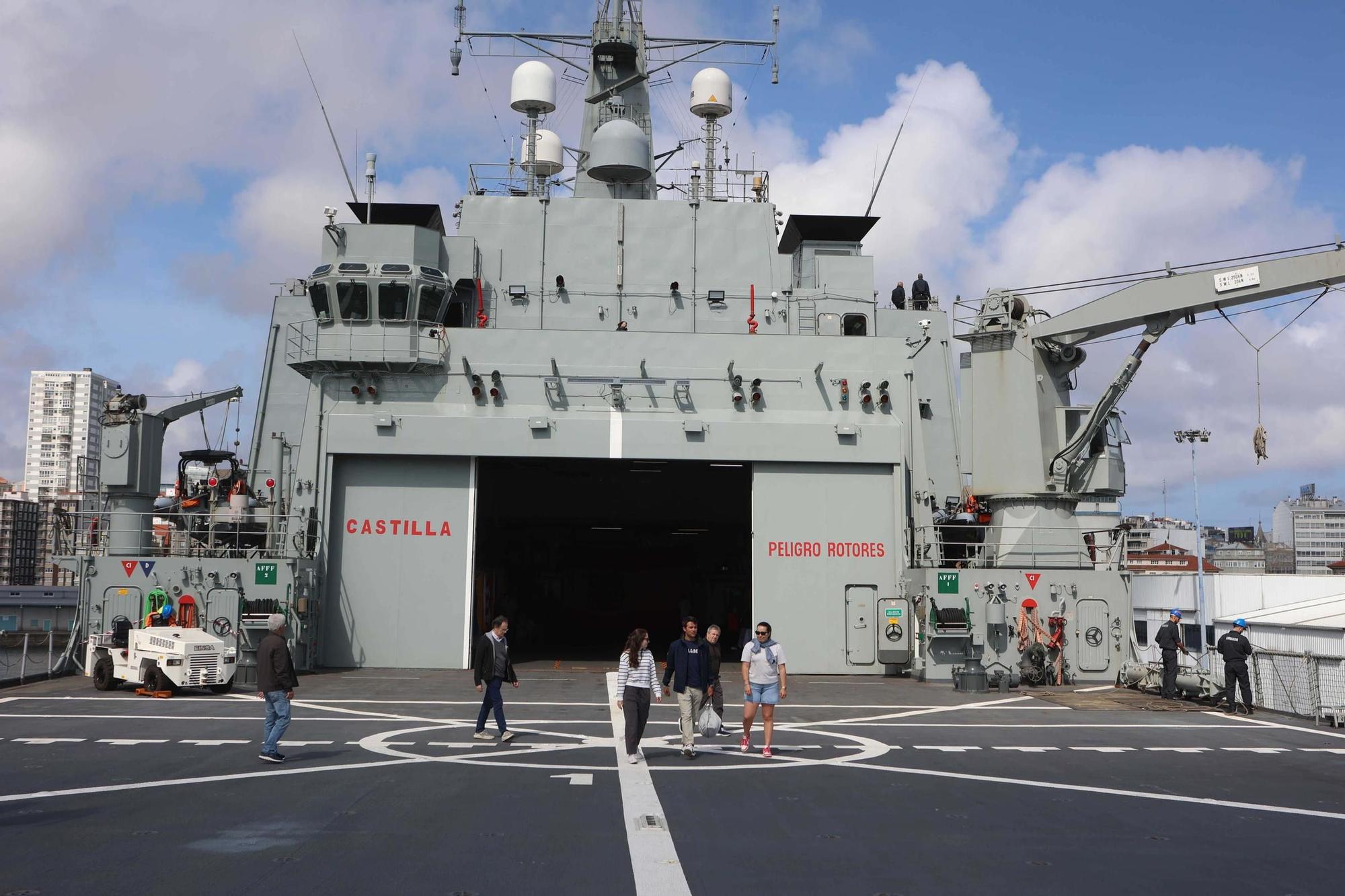 A bordo del buque &#039;Castilla&#039; de la Armada Española