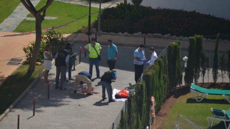 Una imagen del asesinato de Gary Hutch, en Mijas.