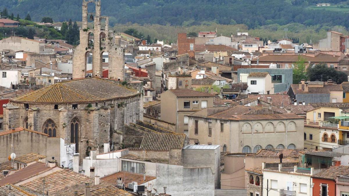 Vista general de Banyoles, ciutat on s’aturaria el futur tramvia.  | PERE DURAN/NORD MEDIA