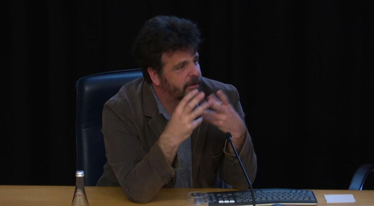 Andrés Boix durante el seminario 'Los desafíos a la naturaleza'