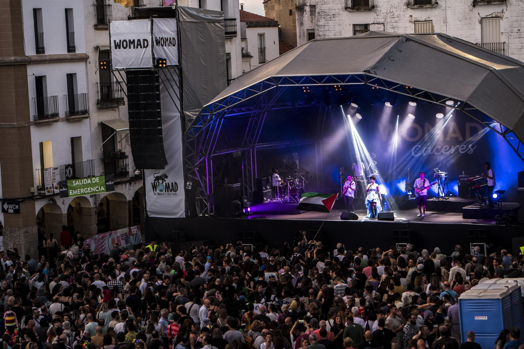 Vive el primer concierto de Womad en Cáceres