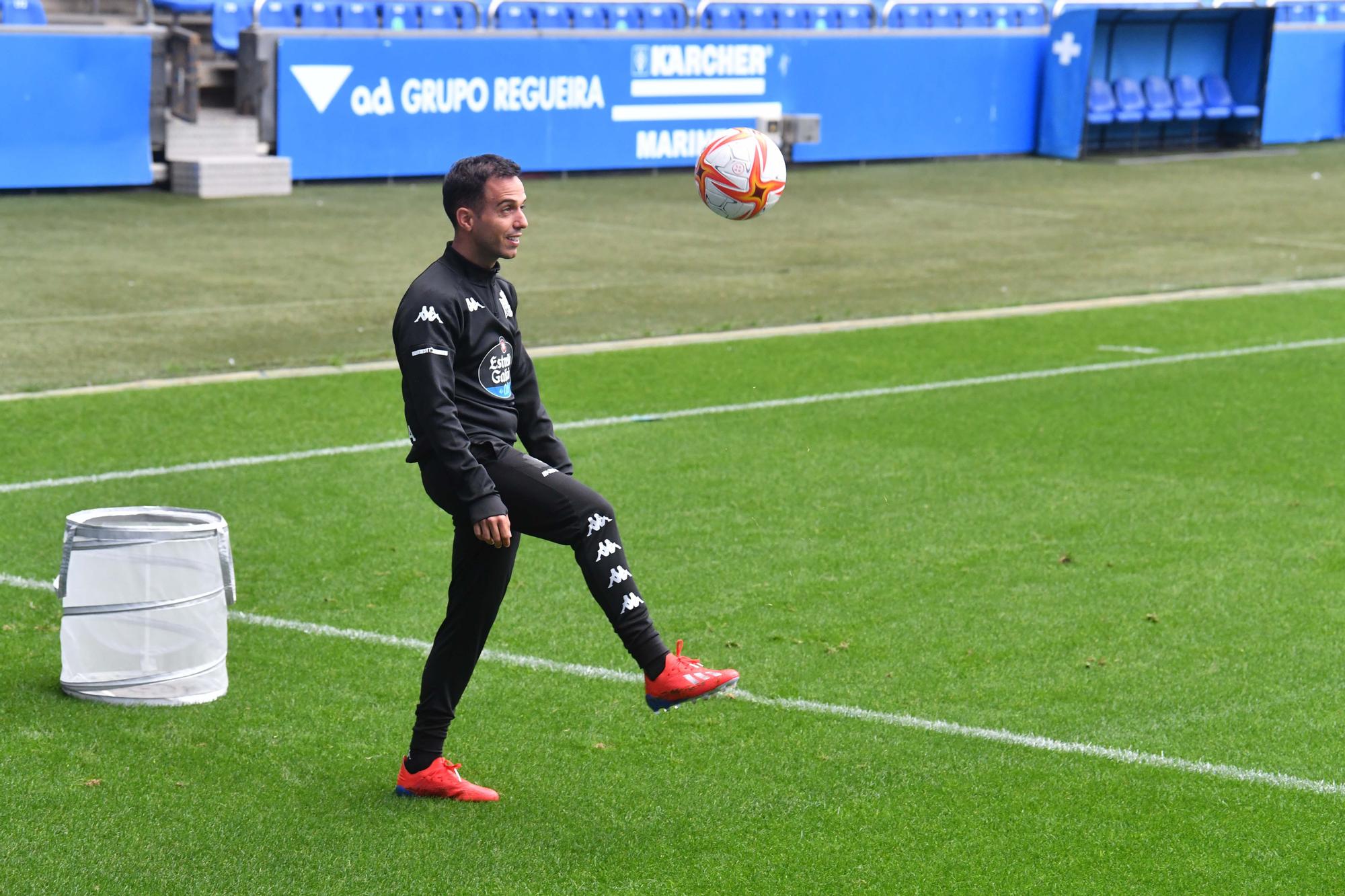 Entrenamiento en Riazor a puerta cerrada