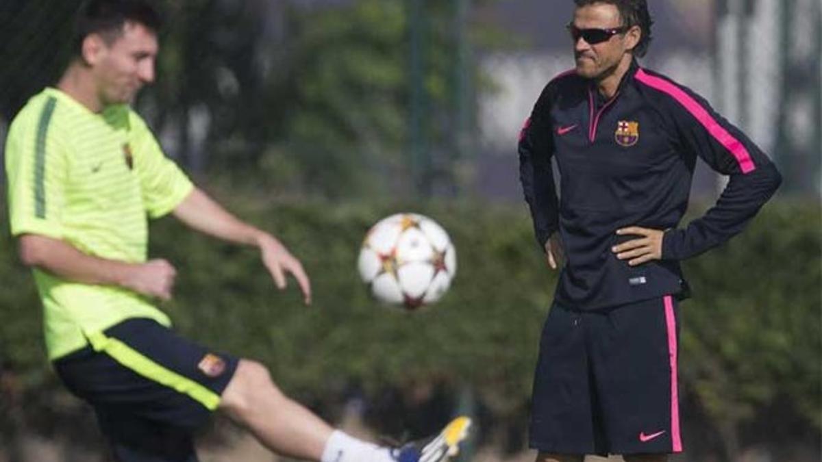 La relación entre Luis Enrique y Messi no pasa por su mejor momento