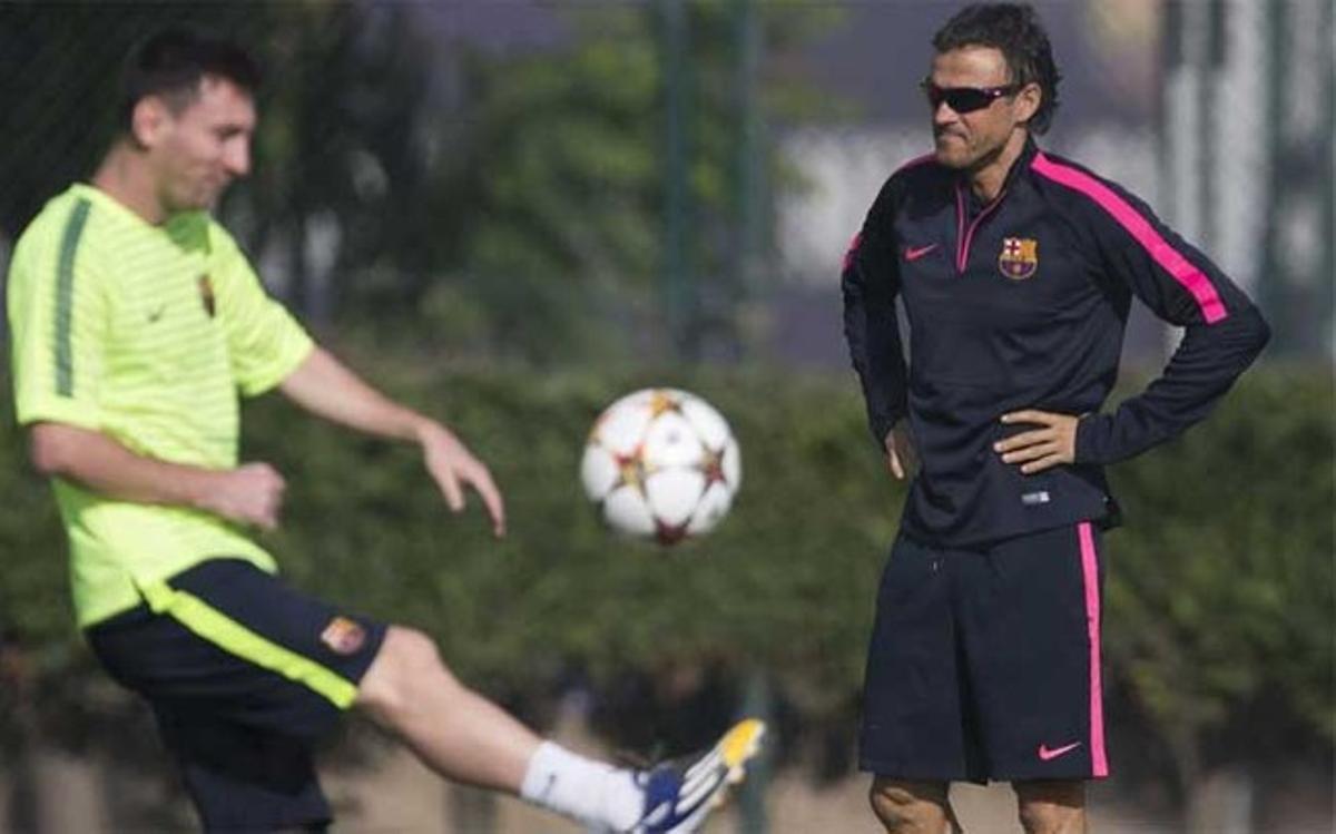 La relación entre Luis Enrique y Messi no pasa por su mejor momento