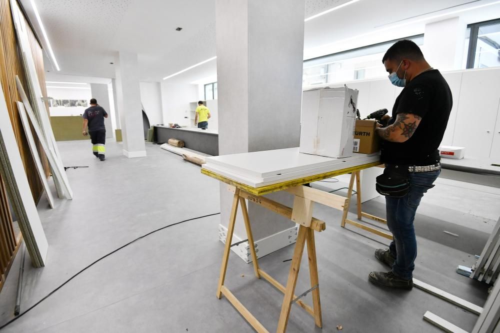 Pontevedra | Avanzan las obras en el nuevo edificio municipal de la calle Herreros