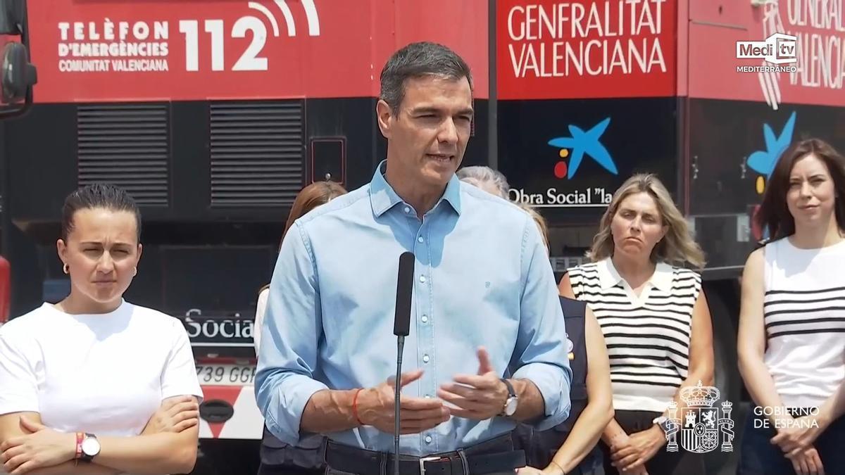 Vídeo: Declaraciones del presidente del Gobierno, Pedro Sánchez, en el Puesto de Mando Avanzado de la Vall d’Uixó