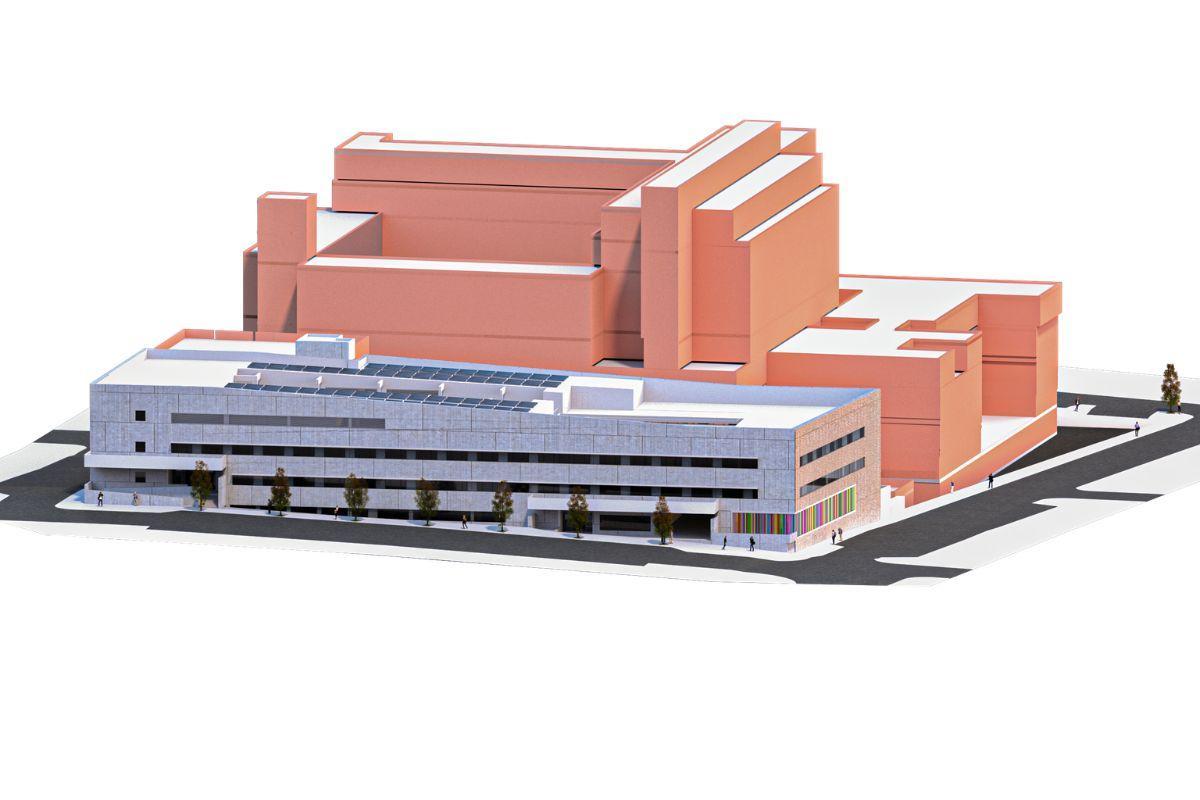 Panorámica de todos los edificios que contempla el proyecto de reforma del Hospital de Móstoles