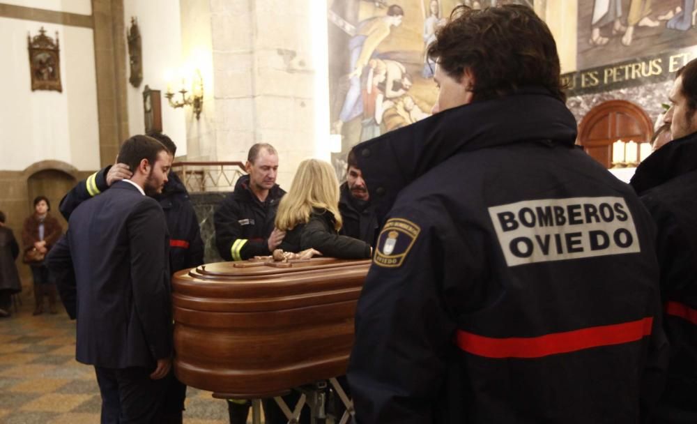 Funeral por Eloy Palacio, bombero fallecido en Oviedo