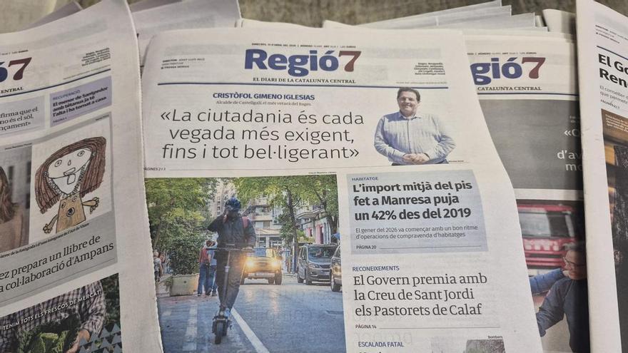 L'audiència de Regió7 creix el 23% i arriba als 28.000 lectors diaris de l'edició impresa