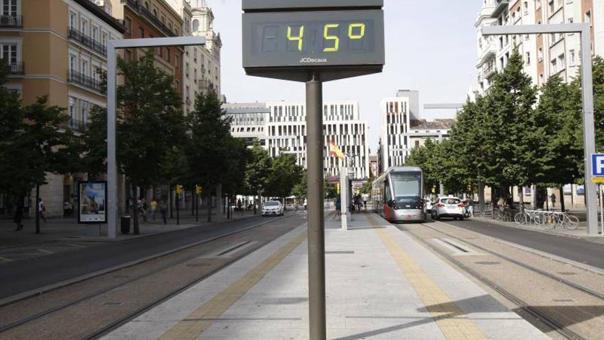 Zaragoza supera con 43,6 grados la temperatura máxima absoluta de julio